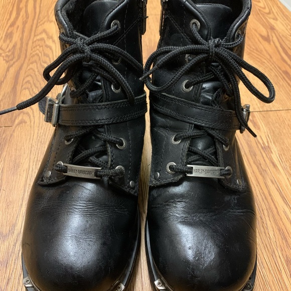 Women’s, black, Harley Davidson boots. 8.5. - Picture 5 of 9